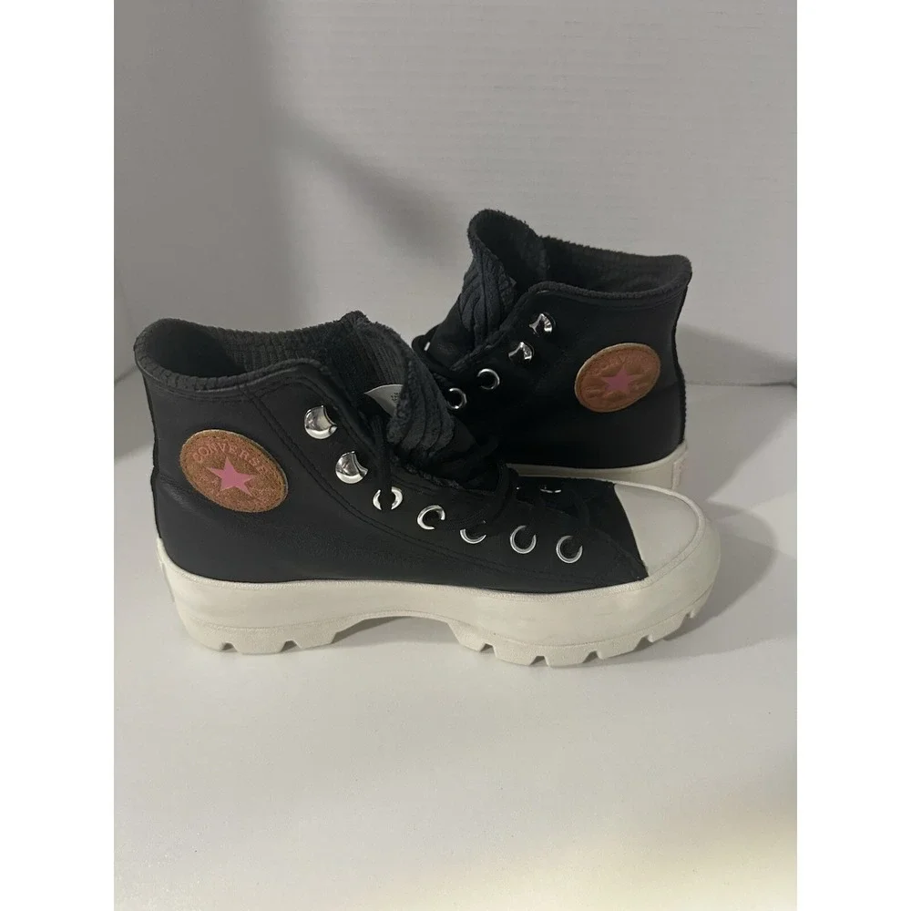 Converse Chuck Taylor Lugged Winter Hi Black Gore-Tex GTX Shoes Boots SIZE 5 - Picture 2 of 10